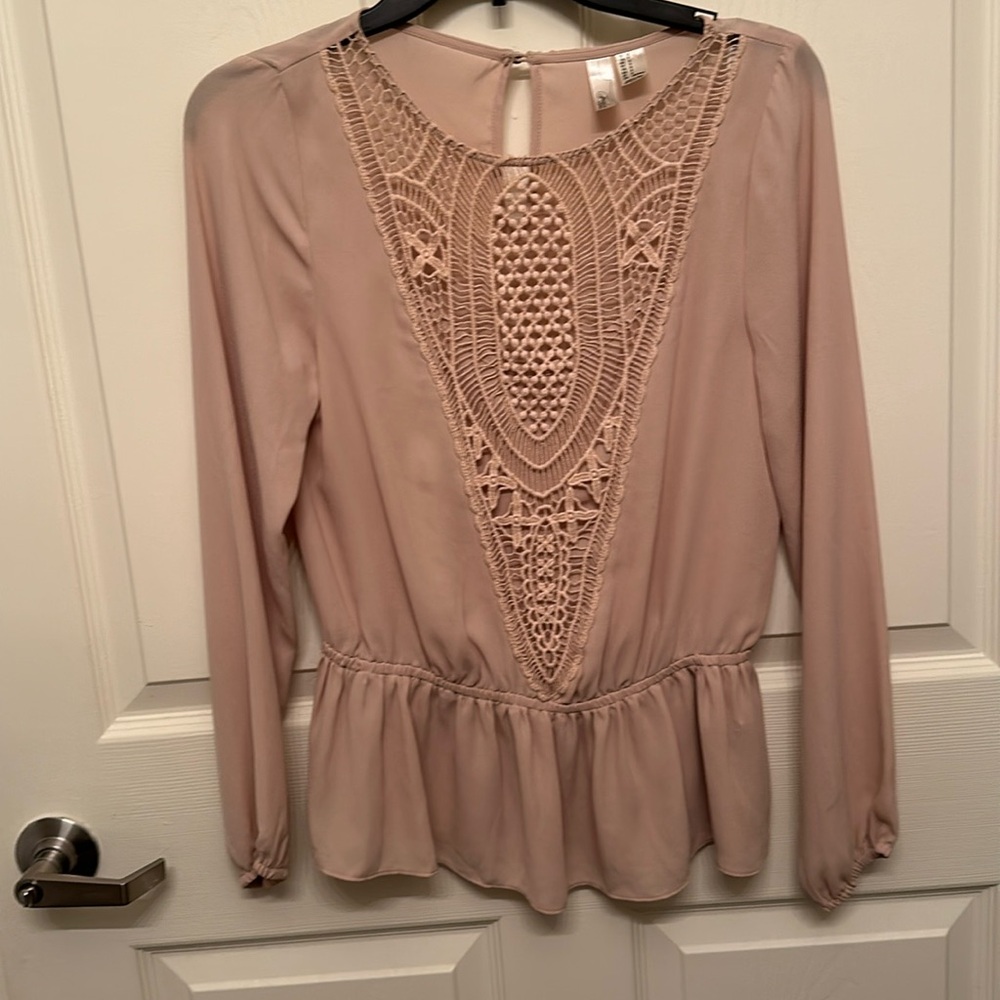 Muave rose colored blouse